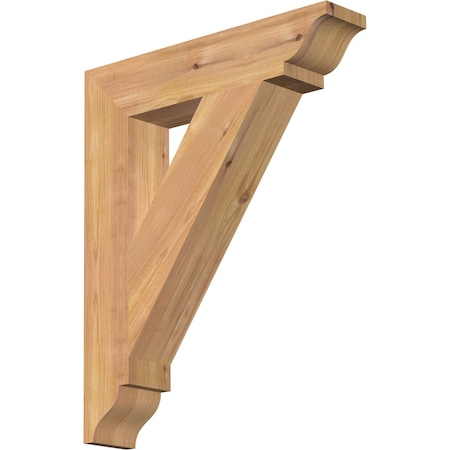 Ekena Millwork Traditional Traditional Smooth Bracket, Western Red Cedar, 3 1/2"W x 18"D x 22"H BKT04X18X22TRA01SWR